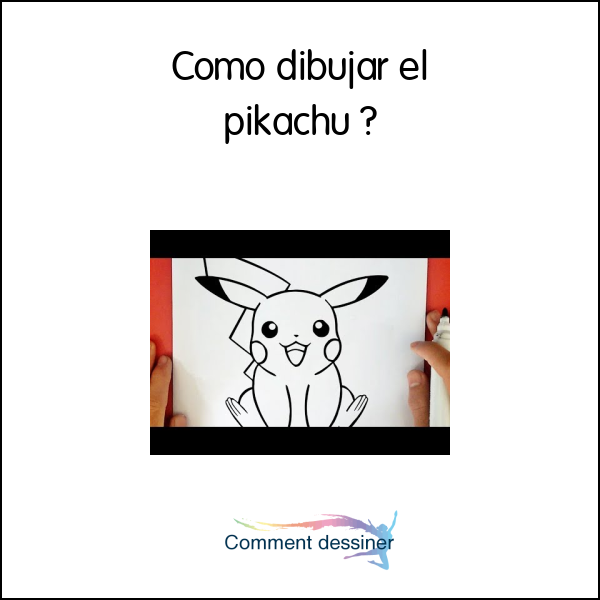 Como dibujar el pikachu